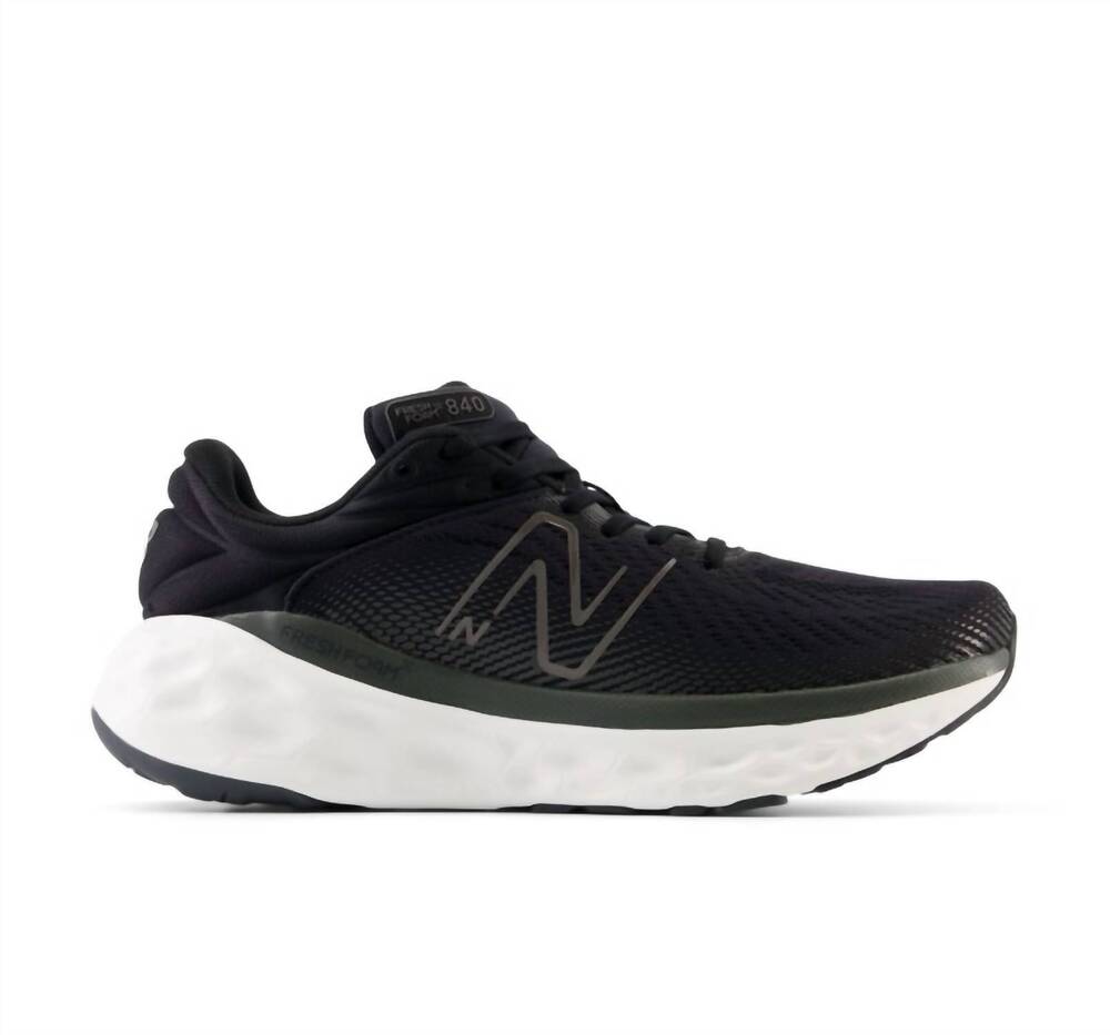NEW NEW BALANCE men's 840 flk running shoe in grey/black